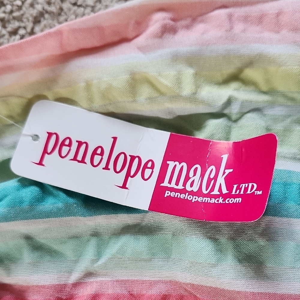 Penelope Mack Pastel Striped Top With Shorts - Picture 2 of 5
